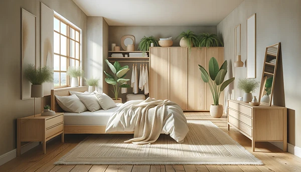 Эко-стиль в спальне