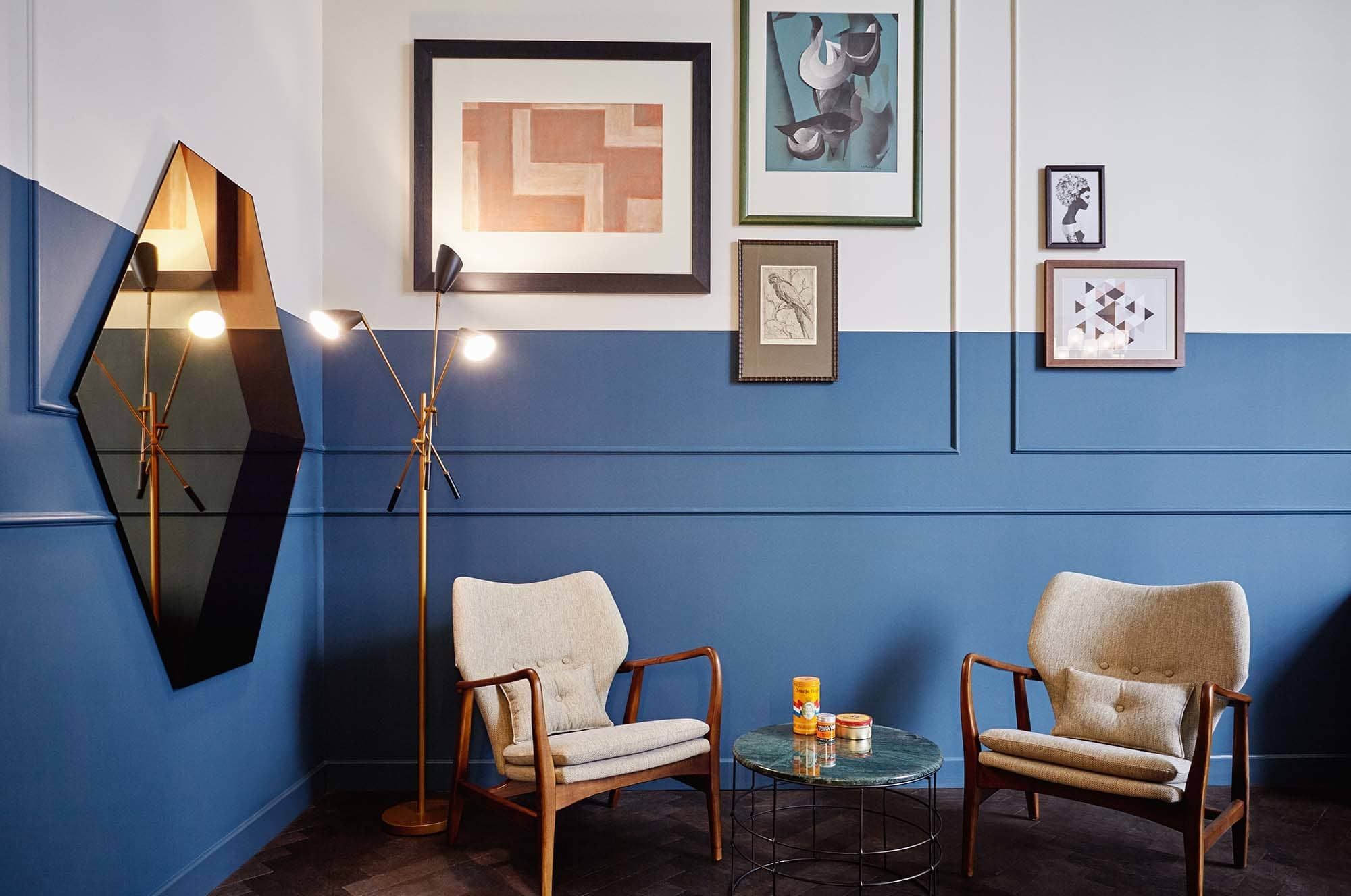 почему стены красят наполовину