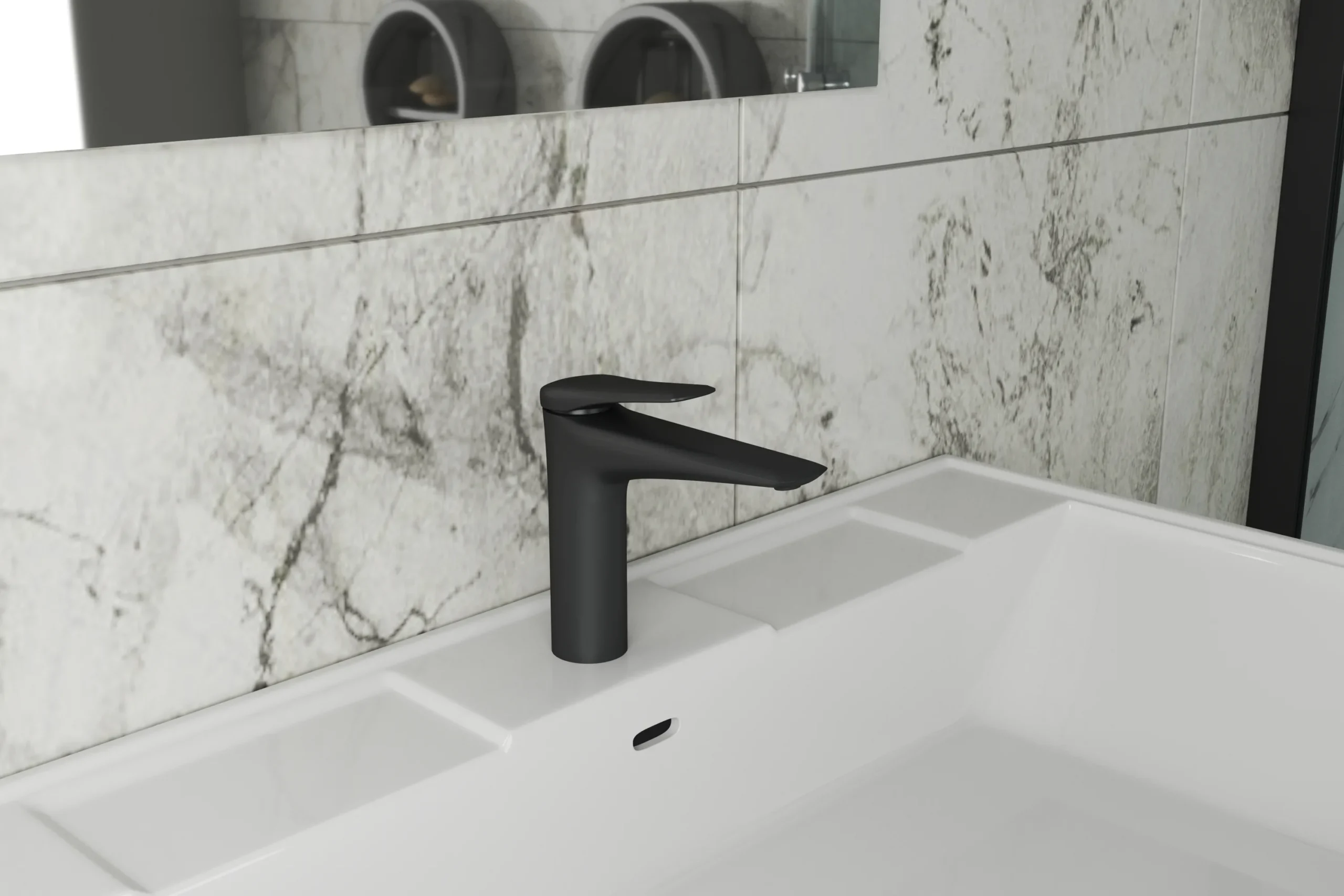 черные смесители