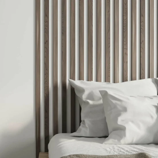 рейки на стене в дизайне