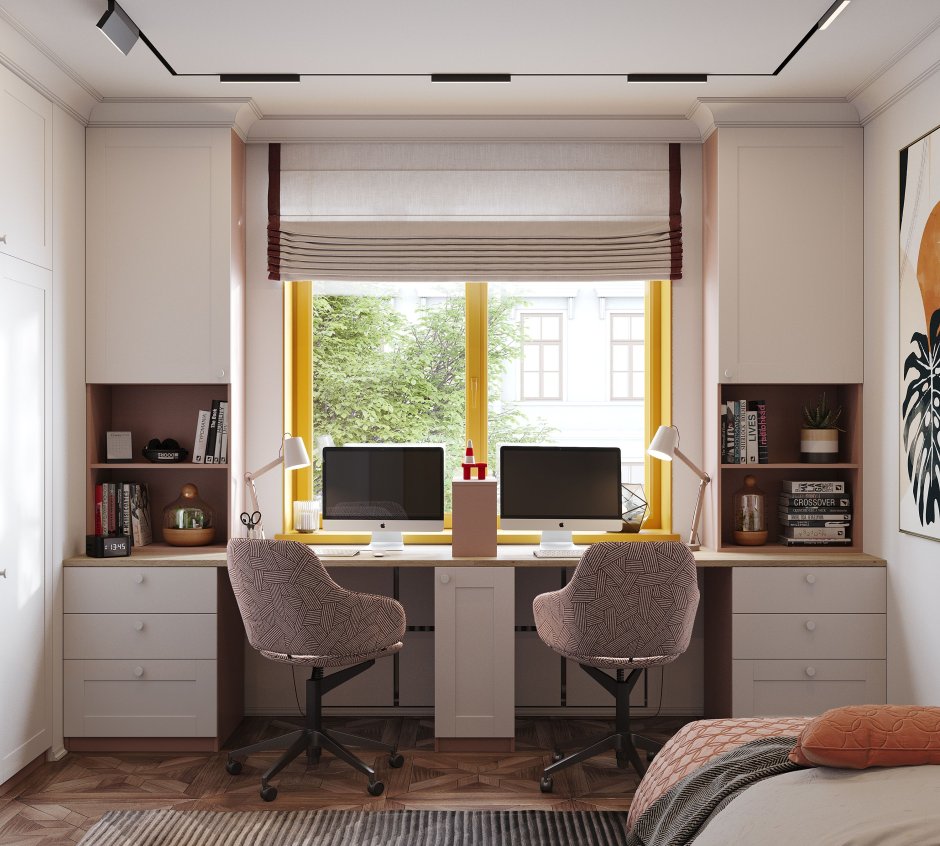 рабочий стол подоконник