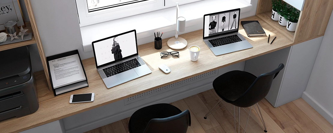 стол-подоконник как рабочее место